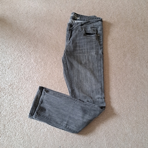 American Eagle Jeans 77 Straight Womens Denim Size 10 Grey - Picture 14 of 14